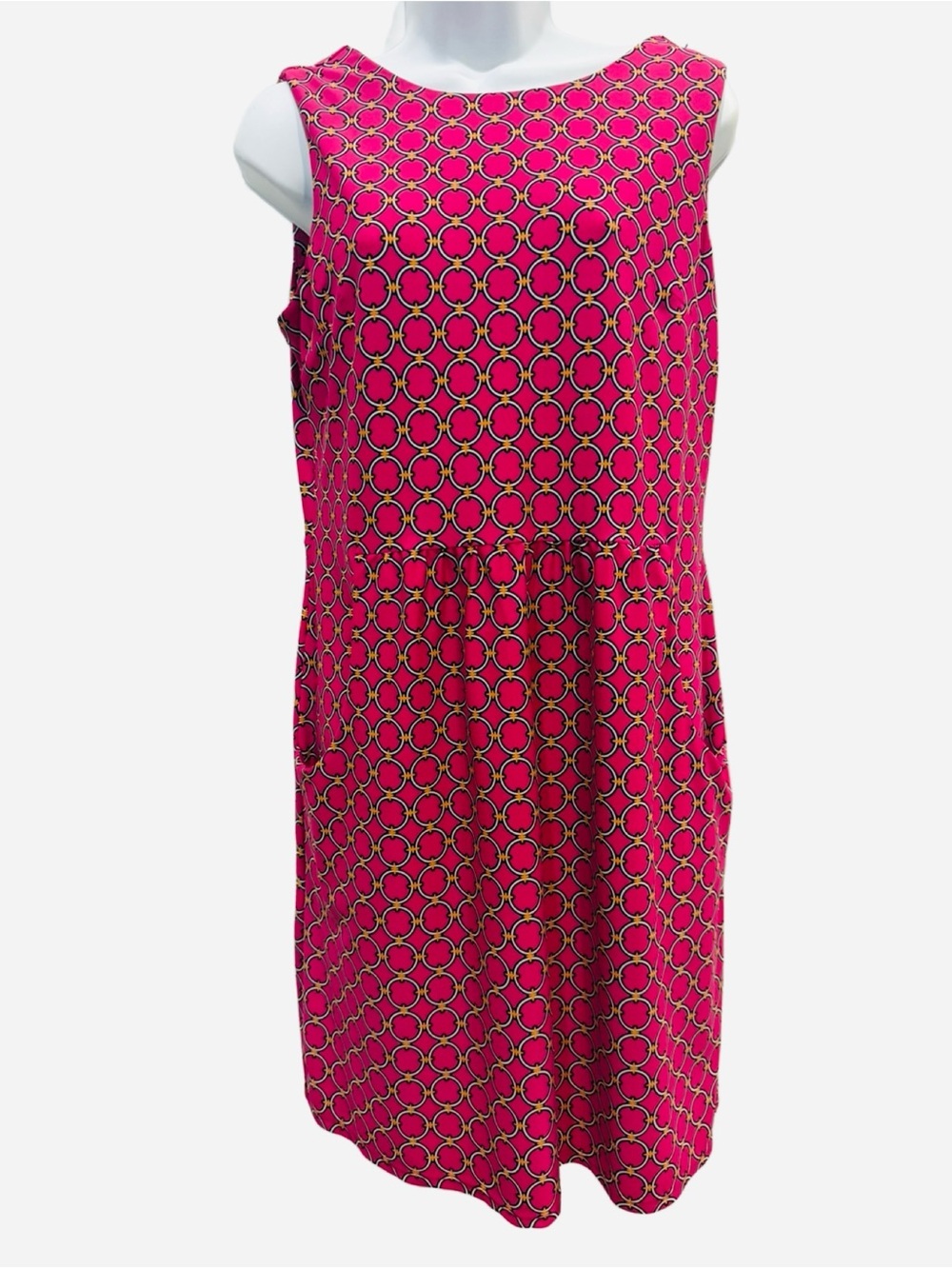 Jude Connally Beth Geometric Shift Dress. Medium